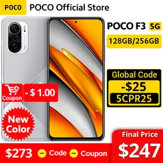 Smartphone Global Version Poco F3 5g Smartphone Snapdragon 870 Octa Core 8/256