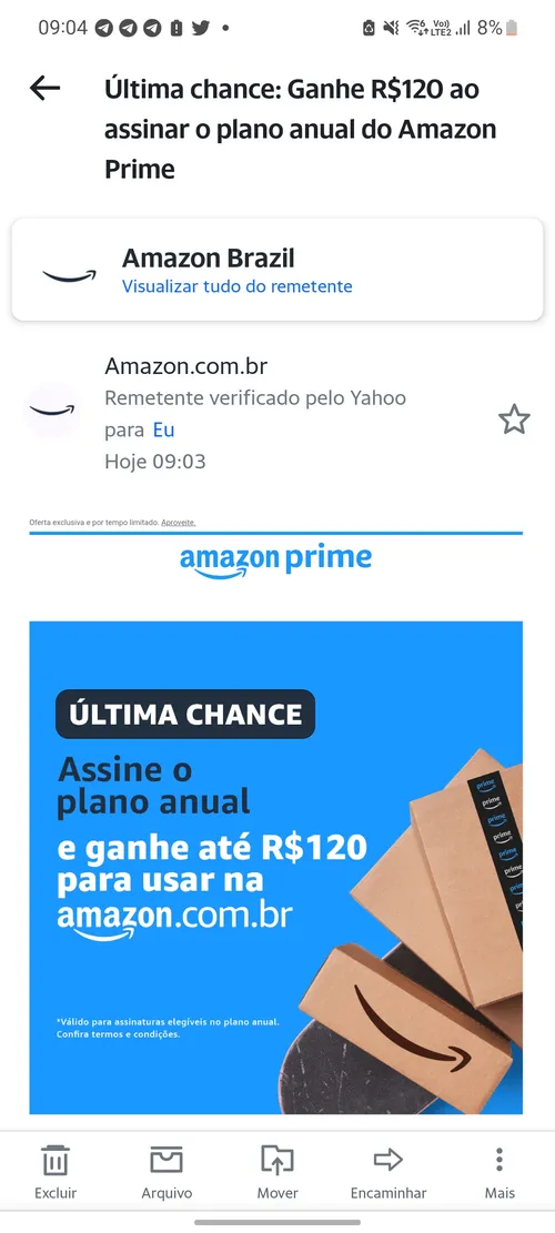 Imagem na descrição da promoção