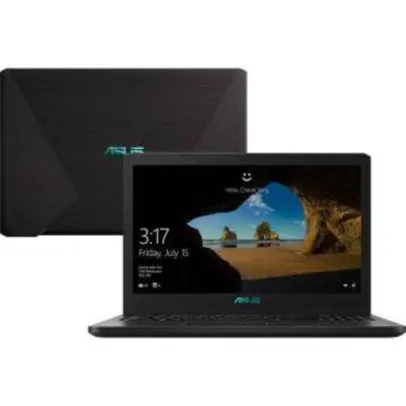 Notebook Asus F570ZD-DM387T Ryzen 5 8GB (Geforce GTX1050 com 4GB) 1TB 15,6" Windows 10 - Preto | R$3.232