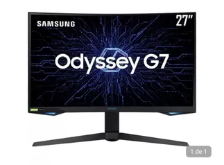 Monitor game curvo samsung odyssey G7 27 ” wqhd, 240hz, 1ms, hdmi, display port , usb, g sync ,