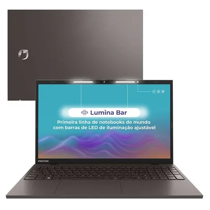Foto do produto Notebook Positivo Vision I15 Intel Core I5 Linux 16GB 512GB Ssd Fullhd Lumina Bar - Cinza