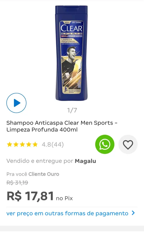 Imagem na descrição da promoção