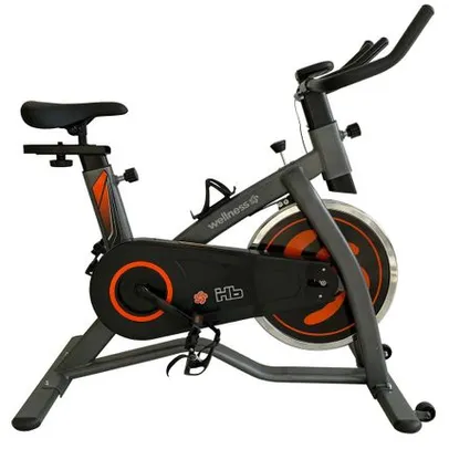 [AME] - Bike Spinning Hb Painel Res Mecânica Roda 9kg Uso Residencial Wellness - GY047