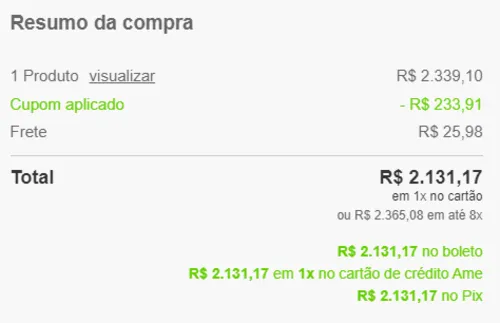 Imagem na descrição da promoção