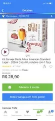 [APP] Kit Cerveja Stella Artois American Standard Lager - 269ml Cada 8 Unidades com 1 Taça