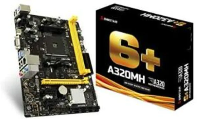 BIOSTAR A320MH AM4 SATA 6Gb/s USB 3.1 HDMI Micro ATX AMD