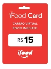 Gift Card Virtual Ifood - R$15 por R$10