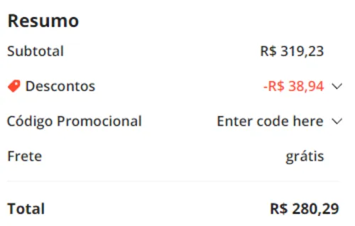 Imagem na descrição da promoção