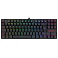 Teclado Magnético Gamer Redragon Kumara Pro, RGB, Switch Red, ABNT2, Black, K552RGB-PRO (PT-RED)