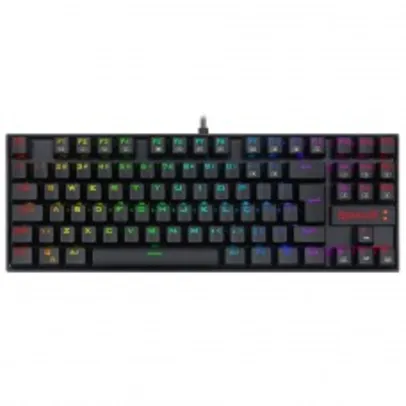 Teclado Magnético Gamer Redragon Kumara Pro, RGB, Switch Red, ABNT2, Black, K552RGB-PRO (PT-RED)