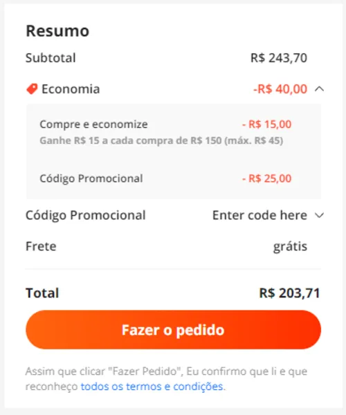 Imagem na descrição da promoção