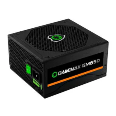 Fonte De Alimentacao Preta 650w Gamemax R$372