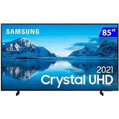 Smart TV Samsung LED 85 4K Wi-Fi Tizen Crystal UHD UN85AU8000GXZD - Smart TV - Magazine Luiza