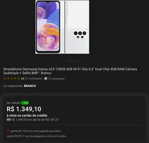 Imagem na descrição da promoção