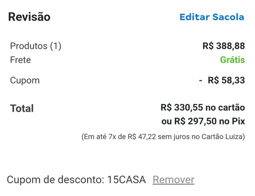 Imagem na descrição da promoção