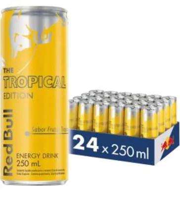 Energético Tropical Red Bull Pack com 24 Latas de 250ml