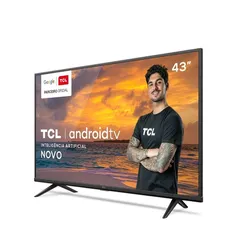 Smart TV LED 43 TCL 43P615 4K UHD HDR Android com Wi-Fi e Bluetooth Integrados