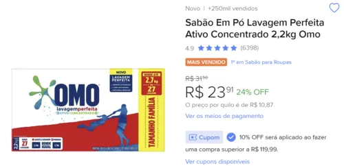 Imagem na descrição da promoção