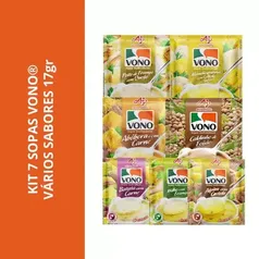 Kit 7 Sopas Vono Vários Sabores 17Gr