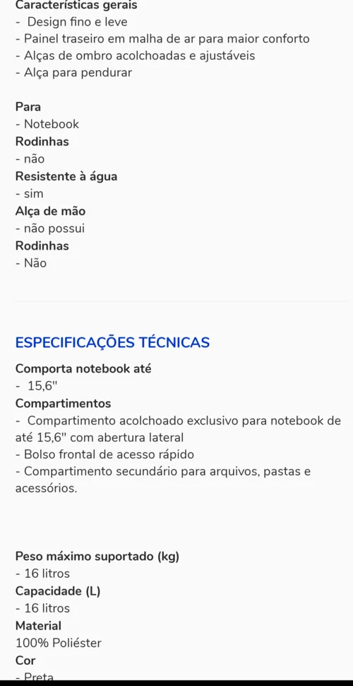 Imagem na descrição da promoção