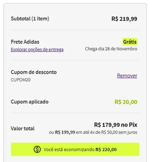 Imagem na descrição da promoção