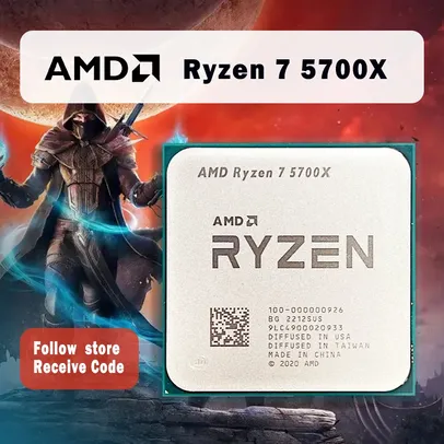 [APP] Processador para CPU AMD Ryzen 7, R7 5700X, 3,4 GHz, 8 núcleos, 16 thread, PCIE4.0, 65W