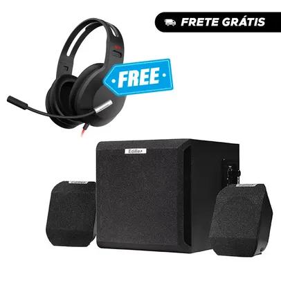 Kit Subwoofer X100B + Fone Grátis G1SE EDIFIER