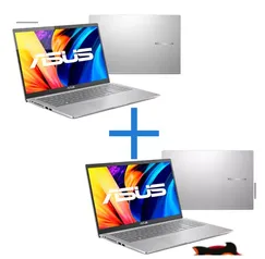 Notebook ASUS Vivobook 15 X1500EA-EJ3665 Transparent Silver + Notebook ASUS Vivobook 15 X1500EA-EJ4239WS Transparent Silver