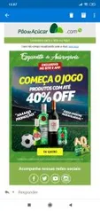 Até 40% Pão de açúcar