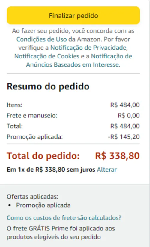 Imagem na descrição da promoção