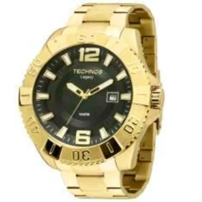 [ClubeDoRicardo] Relógio Masculino Technos, Pulseira de Aço Dourada, Mostrador Preto, Caixa de 5.2 CM - 2315AAO/4P Por R$ 439