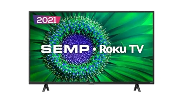 Smart TV LED 43" FULL HD Semp 43R5500 - Roku, Wifi, USB