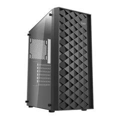 Gabinete Gamer Aigo DarkFlash DK351, RGB, Mid-Tower, Lateral de Vidro, Com 4 Fans, Preto, DK351-BK