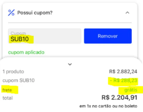 Imagem na descrição da promoção