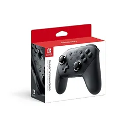 Nintendo, Controle Nintendo Switch, Pro, Sem Fio, Vibração HD, Controle de Movimento, Funcionalidade Amiibo Embutida, Cinza