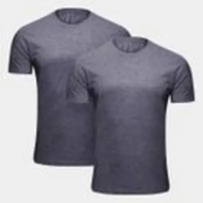 Kit Camiseta Hering Básica Slim Masculina 2 Peças