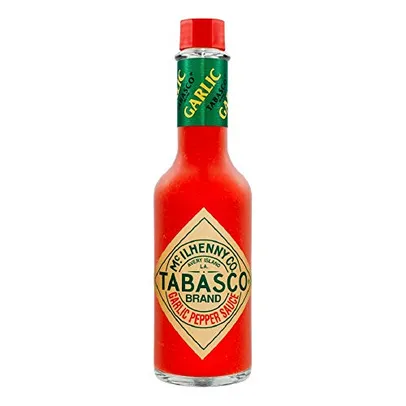 Molho de Pimenta Vermelha Suave com Alho Frasco Tabasco 60ml