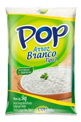 Arroz Pop Tipo 1 5kg Branco Pacote