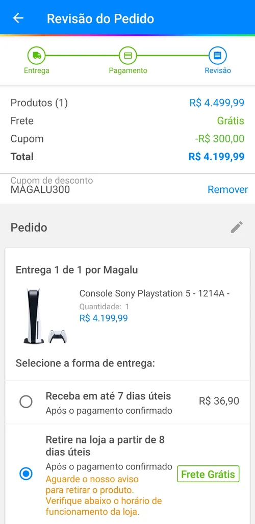 Imagem na descrição da promoção