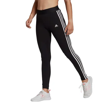 Calça Legging Adidas Essentials 3 Listras Feminina