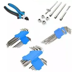 Kit Ferramentas Automotivo Cromado 27 Peças Multilaser Au336 | R$25