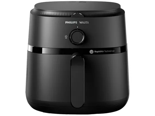 Fritadeira Elétrica sem Óleo/Air Fryer Philips Walita Série 1000 XL NA130 Preta com Timer 6,2L