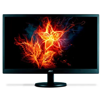 Monitor Aoc 18.5" LED HD, 1366x768, 60 Hz, HDMI, VGA, Ajuste De Inclinação, Widescreen - E970swhnl