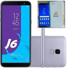 Samsung GALAXY J6 32GB - Dual Chip 4G Câm. 13MP + Selfie 8MP Flash