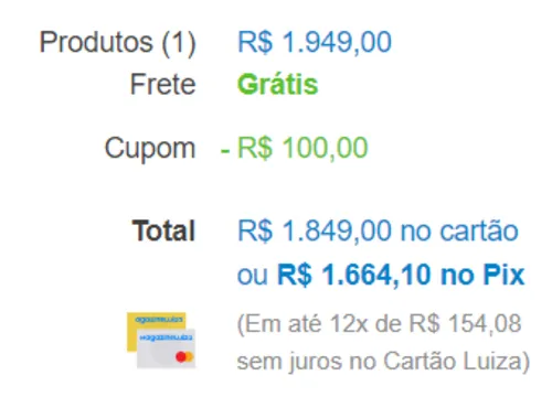 Imagem na descrição da promoção