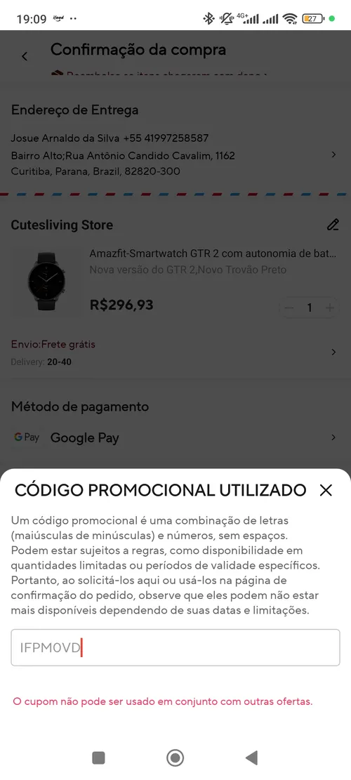 Imagen na descrição da promoção