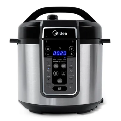 [Outlet] Panela de Pressão Elétrica 6 L MasterSteam Inox Midea