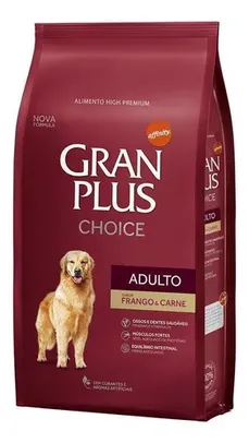 Ração Granplus Choice Frango E Carne Cães Adultos 15kg