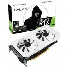 PLACA DE VÍDEO GALAX GEFORCE RTX 2060 EX WHITE DUAL, 6GB GDDR6, 192BIT, 26NRL7HPY3EW - R$1651