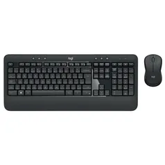 Teclado e Mouse Logitech MK540 Advanced Sem Fio Multimídia Tecnologia Unifying Cinza ABNT2